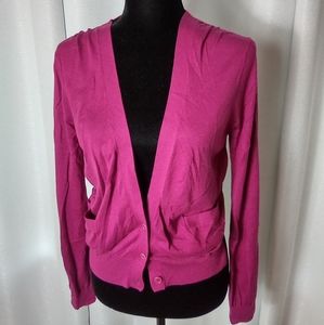 New Small Fuchsia BCBGMaxAzria Cardigan Sweater